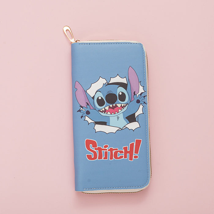 Wholesale New Fashion Long Wallet Zipper Printed Cartoon Wallet Zero Wallet