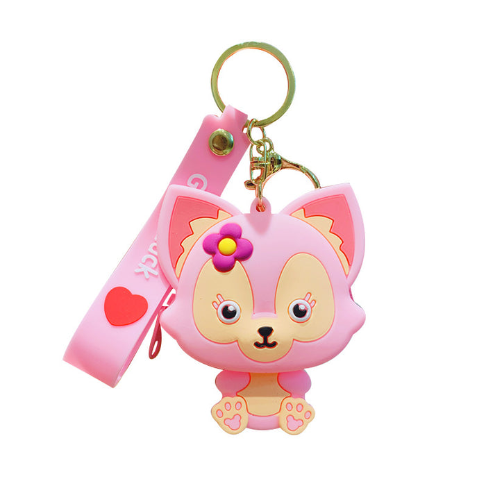 Wholesale Silicone Coin Purse Doll Keychain JDC-KC-KuM002