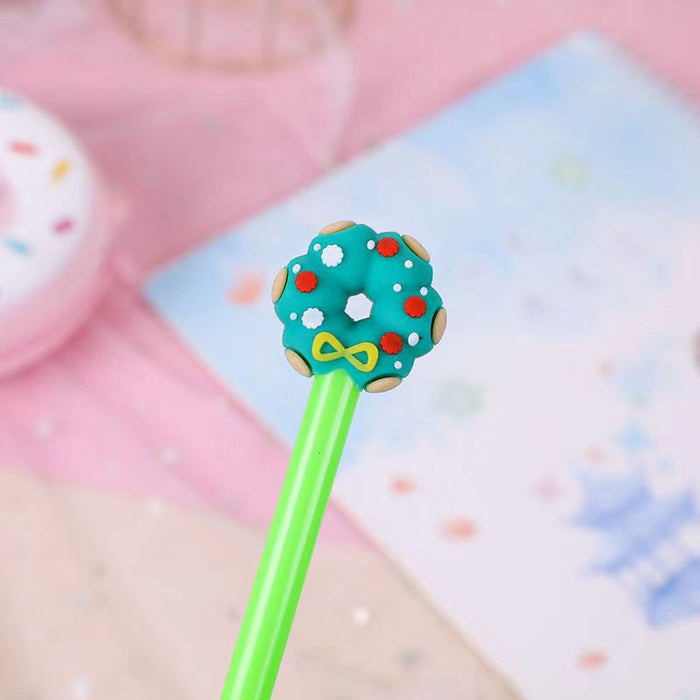Wholesale Christmas gel pen carbon pen primary school student gift prize Christmas stationery gift water pen