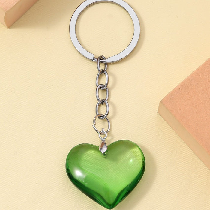 Wholesale 3D Glass Love Keychain JDC-KC-RongRui061