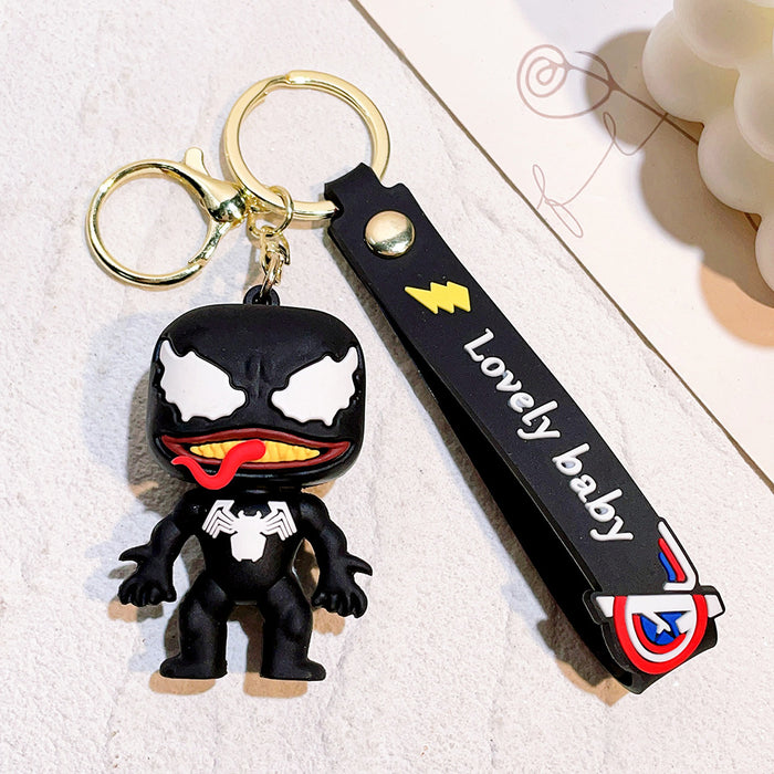 Wholesale Silicone Cartoon Doll Keychain JDC-KC-Qiwei024