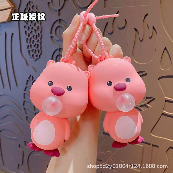 Wholesale  Keychain Beaver Decompression Toy Schoolbag Pendant Doll Doll Hanging Accessories