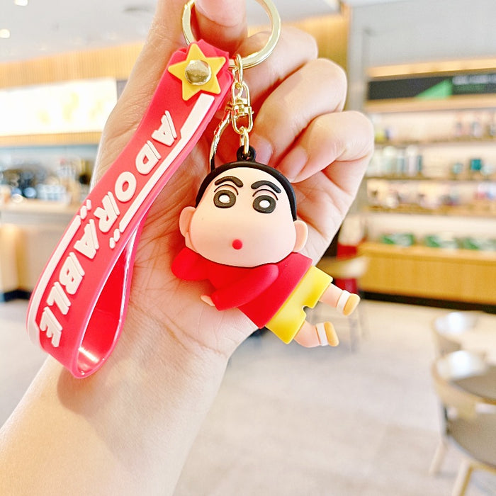 Wholesale Cartoon Doll Silicone Keychain JDC-KC-MingT263