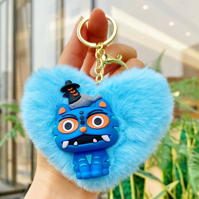 Wholesale Pom Pom Keychain K-Pop Pendant Anime Stuffed Pendant