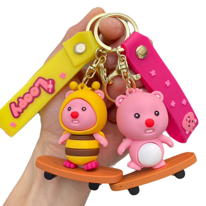 Wholesale Keychain cartoon figurine backpack pendant car keychain