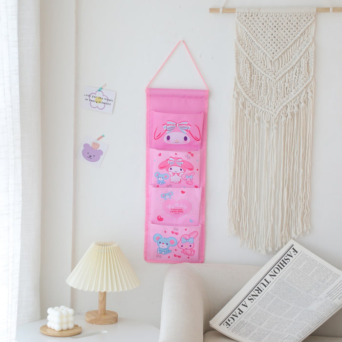 Wholesale Household Convenient Hanging Bag Cartoon 4-Grid Cotton and Hemp Storage Bag (S) JDC-CS-YC002