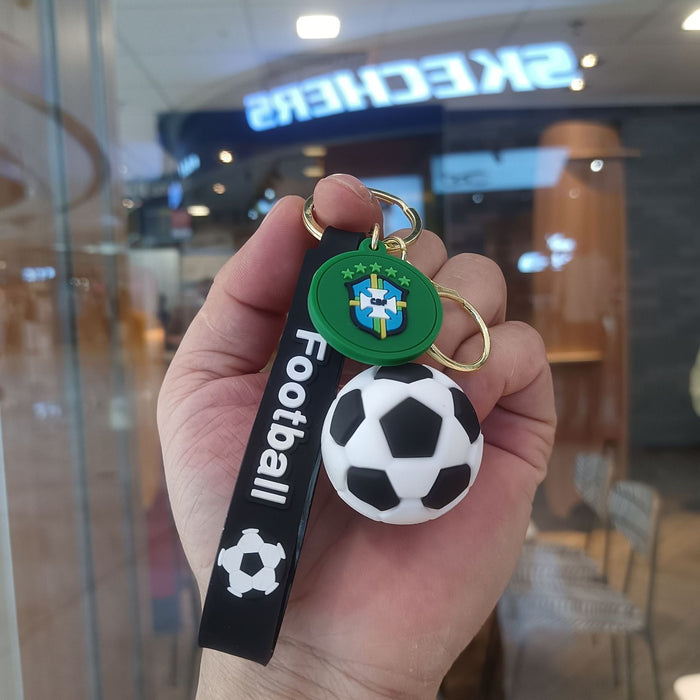 Wholesale Cartoon Football Commemorative Keychain