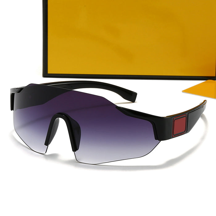 Wholesale Fashion sunglasses, colorful frameless one-piece sunglasses, driving goggles, and eye protection