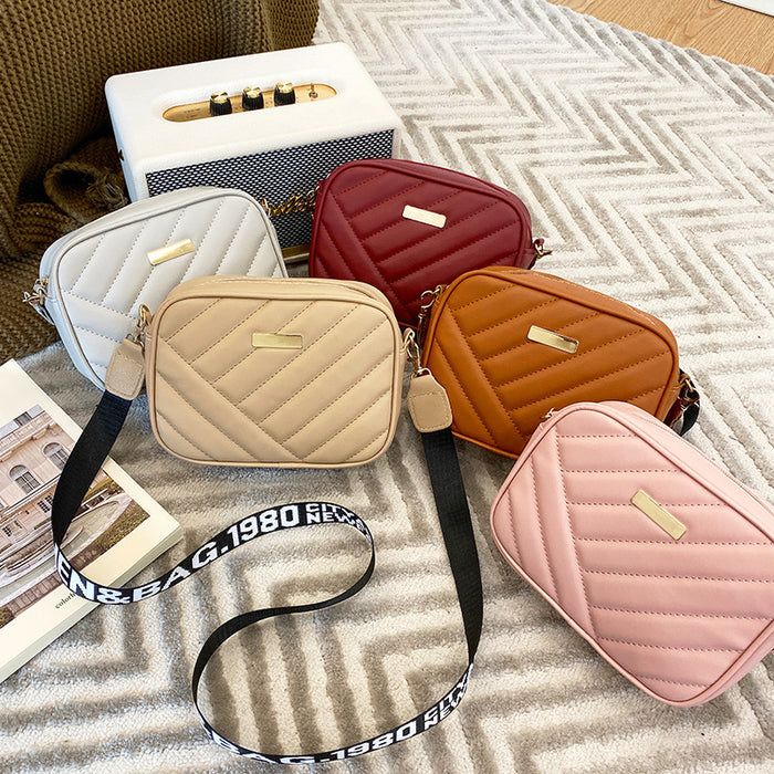 Wholesale Roll Bar Camera Bag Diamond Grid Crossbody Bag Women's New Storage Bag Single Shoulder Phone Bag JDC-SD-SC002