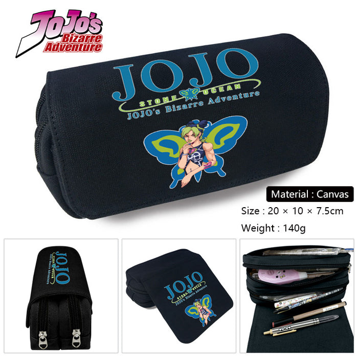 Wholesale Anime Cartoon Canvas Pencil Case Stylish Student Stationery Pouch