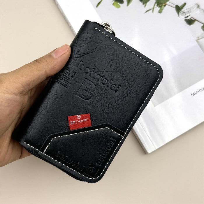 Wholesale European American Retro Letter Pattern PU Card Wallet &  Coin Purse Daily Matching Accessory