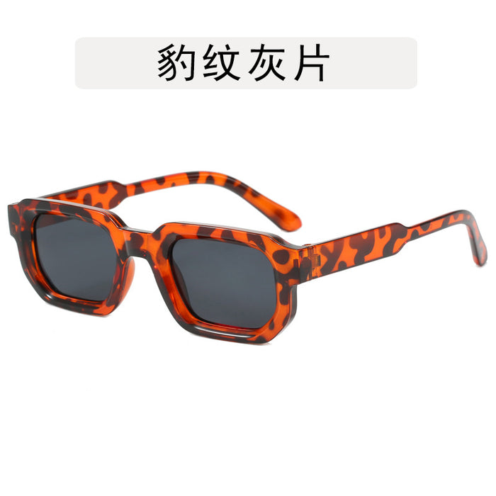 Wholesale Square frame sunglasses, new retro polygon sunglasses, simple and high-end fashion glasses