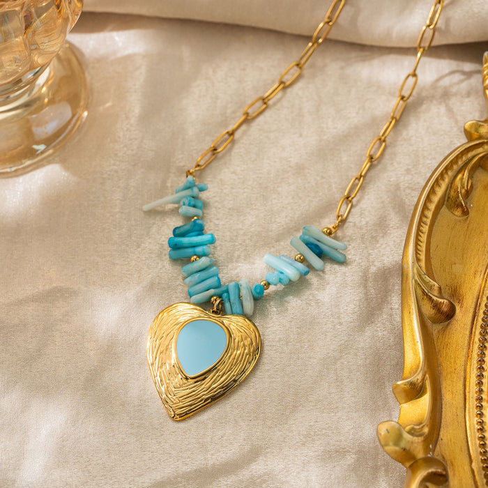 Wholesale Irregular Blue Coral Branch Necklace