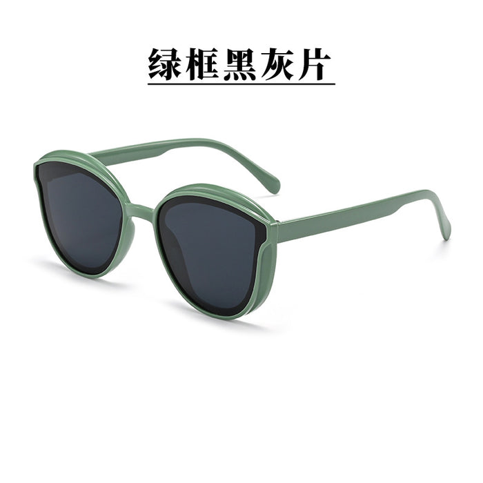 Wholesale New women's UV resistant large frame sunglasses and sunglasses