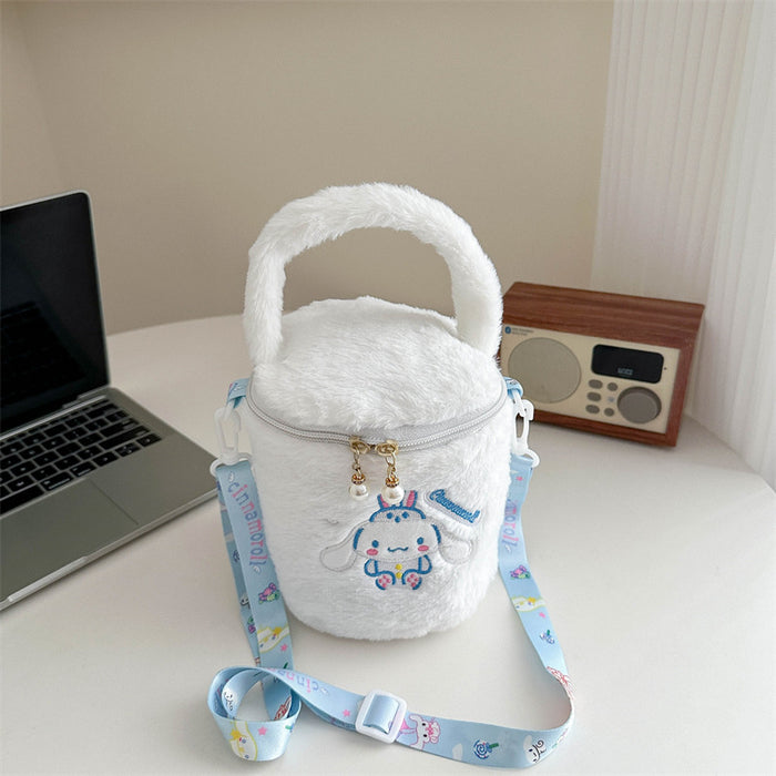 Wholesale Cute plush  bucket bag cartoon girl portable small bag
