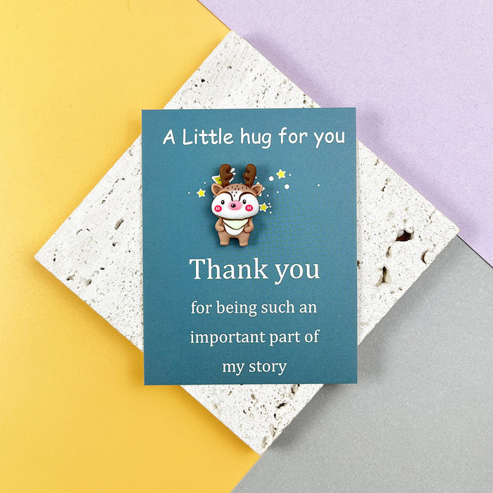 Wholesale Christmas Series Resin Pocket Hug Decorations Card