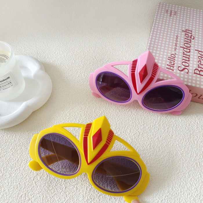 Wholesale Children' s Sunglasses Cute Cartoon Ultraman Glasses Style Glasses