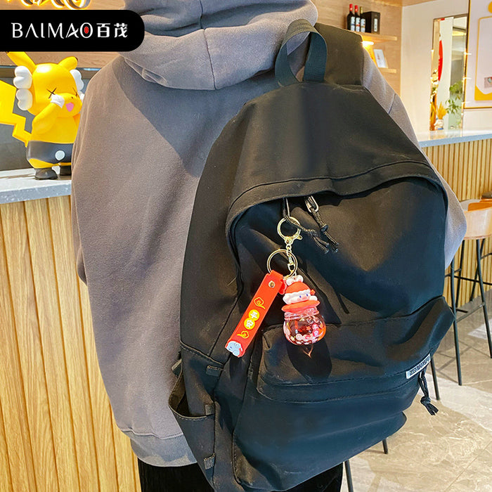 Wholesale Oil in Keychain Trendy Exquisite Drifting Bottle Couple Keychain Pendant