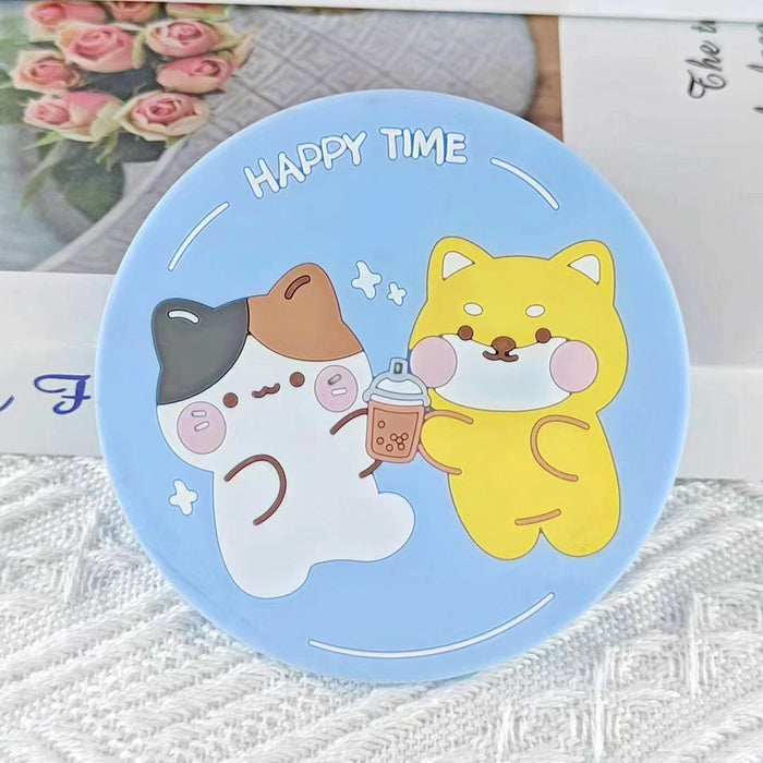 Wholesale Cartoon Soft Plastic Animal Coasters JDC-DCN-HaoH001