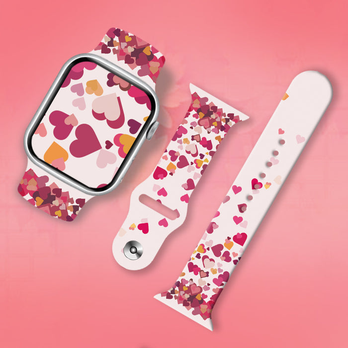 Wholesale Personalized Printed Silicone Watch Strap JDC-WD-NuoQi014