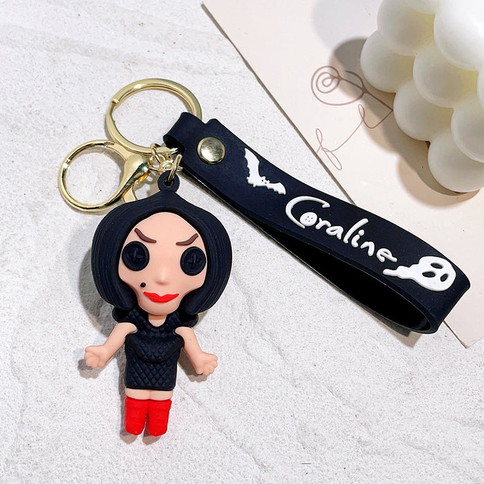 Wholesale Cartoon Doll PVC Keychain JDC-KC-Qiwei004