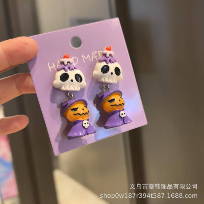 Wholesale  cute cartoon ghost pumpkin earrings