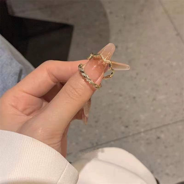 Wholesale Love set ring, light luxury temperament, niche design, personalized simplicity, index finger ring