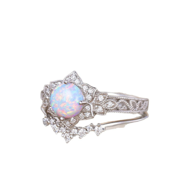 Wholesale Natural Opal Ring Fashion Niche Exquisite Design