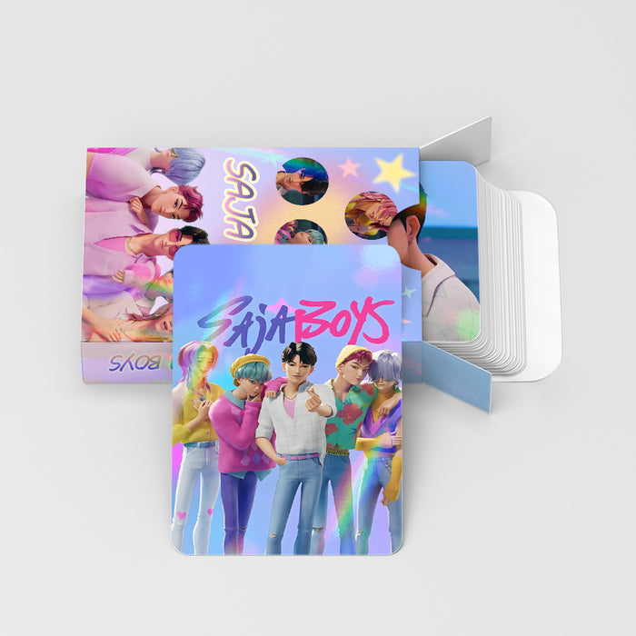 Wholesale 30-Piece Set of K-Pop Holographic Cartoon Collectible LOMO Cards