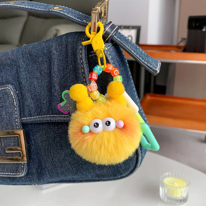 Wholesale Plush car keychain exquisite cute little doll bag pendant backpack hanging decoration