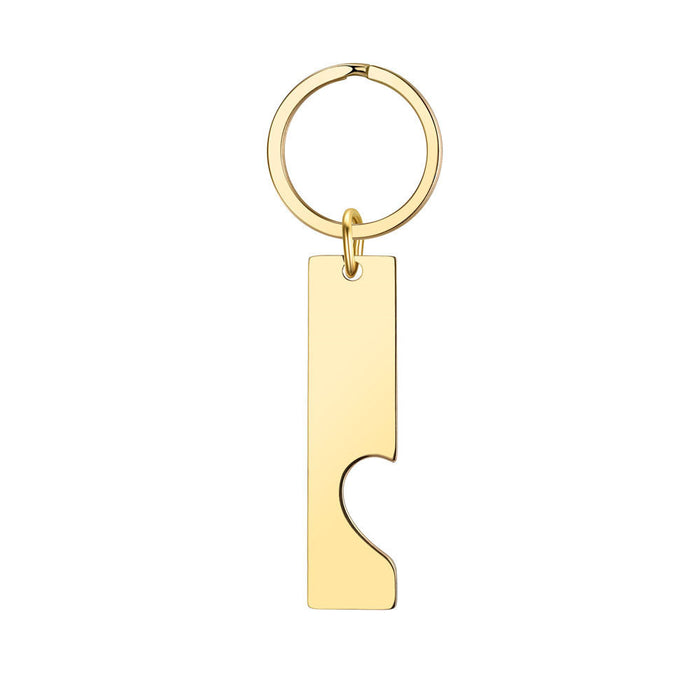 Wholesale Stainless steel mirror polished blank combinable heart-shaped keychains