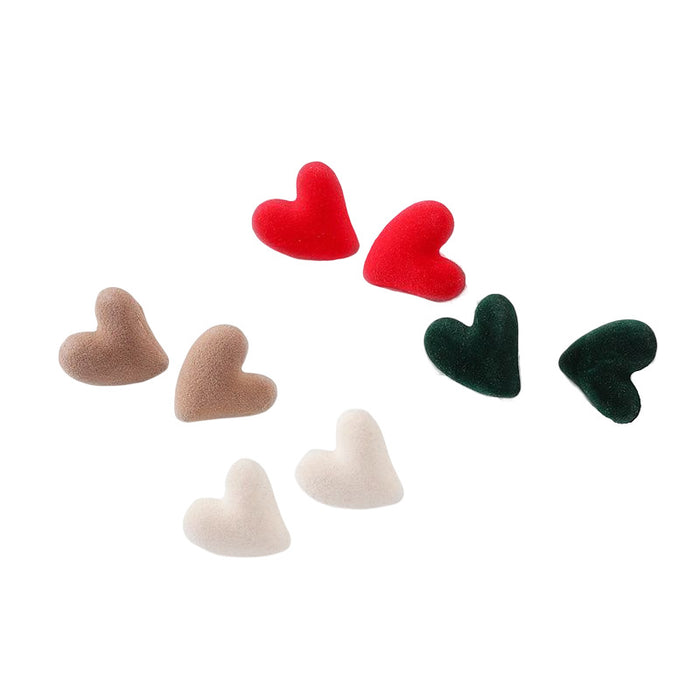 Wholesale Heart Stud Earrings Copper JDC-ES-GuTe016