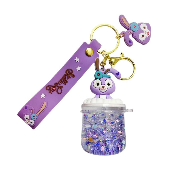 Wholesale Acrylic Cartoon Oil Quicksand Keychain JDC-KC-RunX010