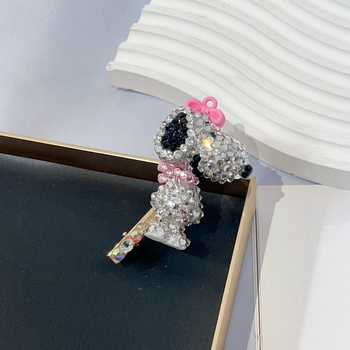 Wholesale full diamond hairpin rhinestone hair band cute cartoon hair tie cover