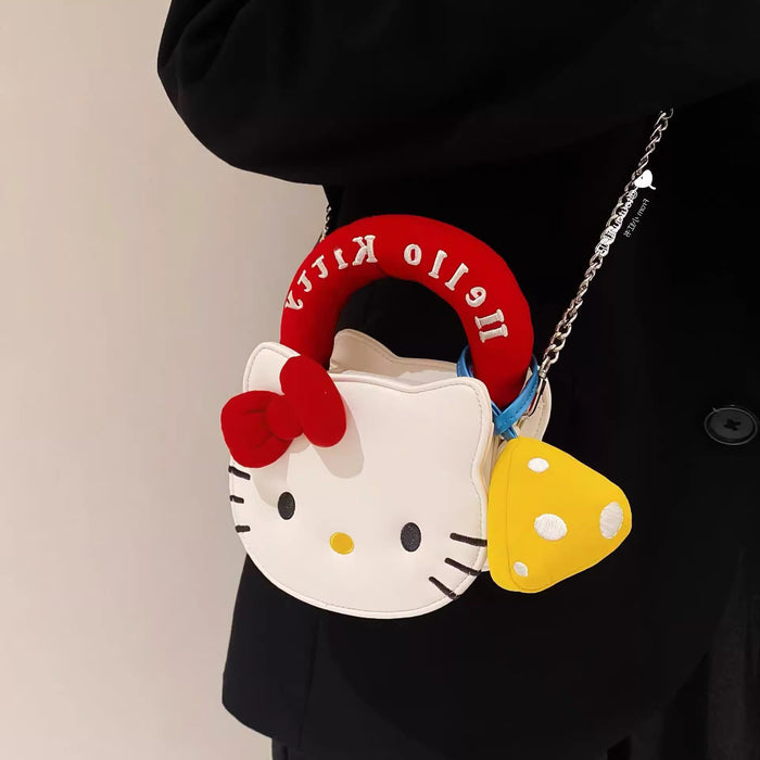 Wholesale Girl's Cartoon Cat Crossbody Bag Mini Handbag Mobile Phone Bag Commuter Shoulder Bag Cute Shoulder Bag