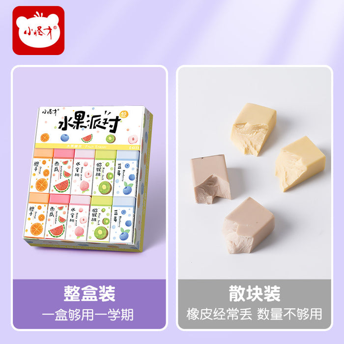 Wholesale 45pcs/box Jelly Sandwich Eraser Clean No Marks Cut Cute Fruit Cartoon Children' s Kindergarten Prize Gift