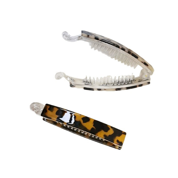 Wholesale banana clip elegant simple vertical clip elegant girl candy color vertical hairpin