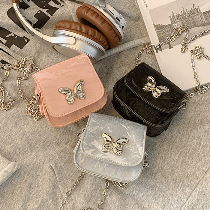 Wholesale Niche design texture chain bag small square bag commuting shoulder crossbody bag
