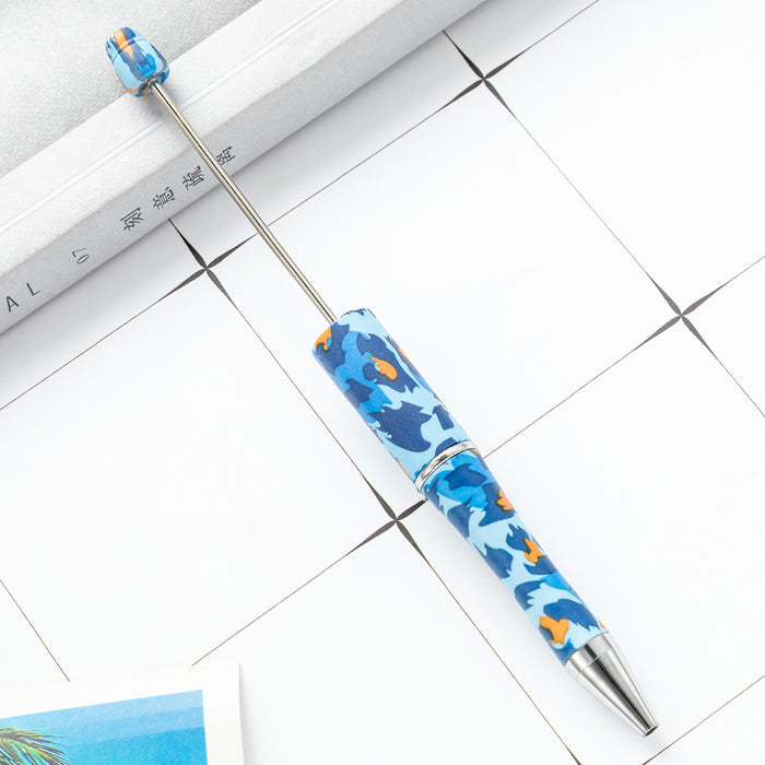 Wholesale DIY Beadable Pens Cow Print Leopard Print Christmas Plastic Pen DIY for Beaded JDC-PN-HuaH006