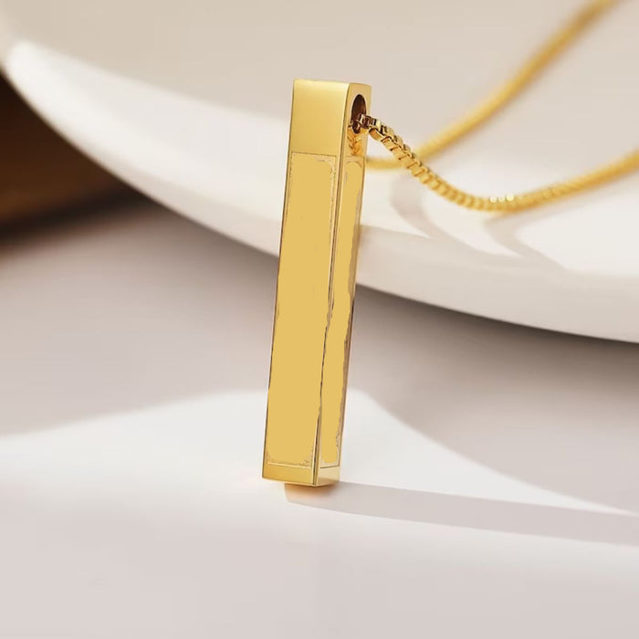 Wholesale Stainless steel bar pendant titanium steel necklace
