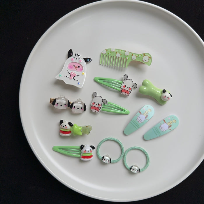 Wholesale  hairpin set  cute hello kitty hair accessories suit BB clip bangs clip