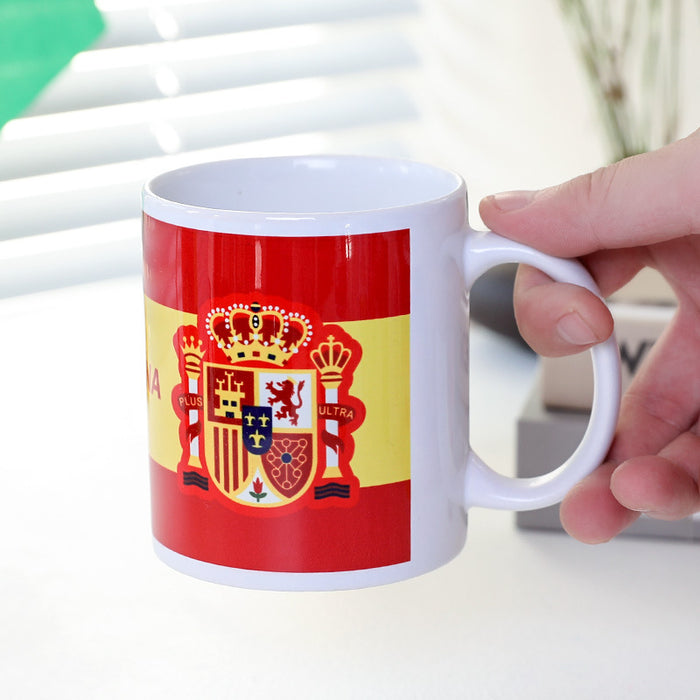 Wholesale World Cup Stylish Ceramic Mugs with National Team Logos