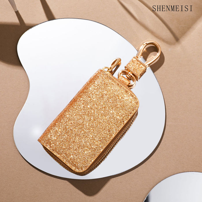 Wholesale Mini car key bag, General Motors key storage bag, creative leather hanging decoration keychain