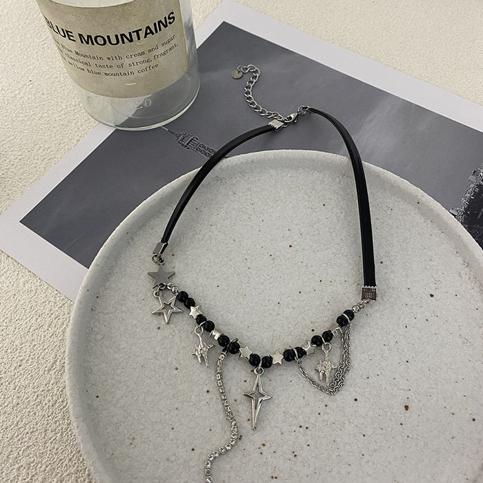 Wholesale Tassel necklace exquisite, simple, niche design, collarbone chain personalized