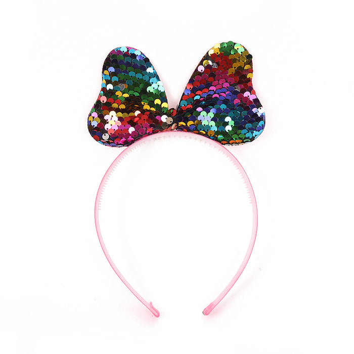 Wholesale children's bow sequins headband cartoon headband