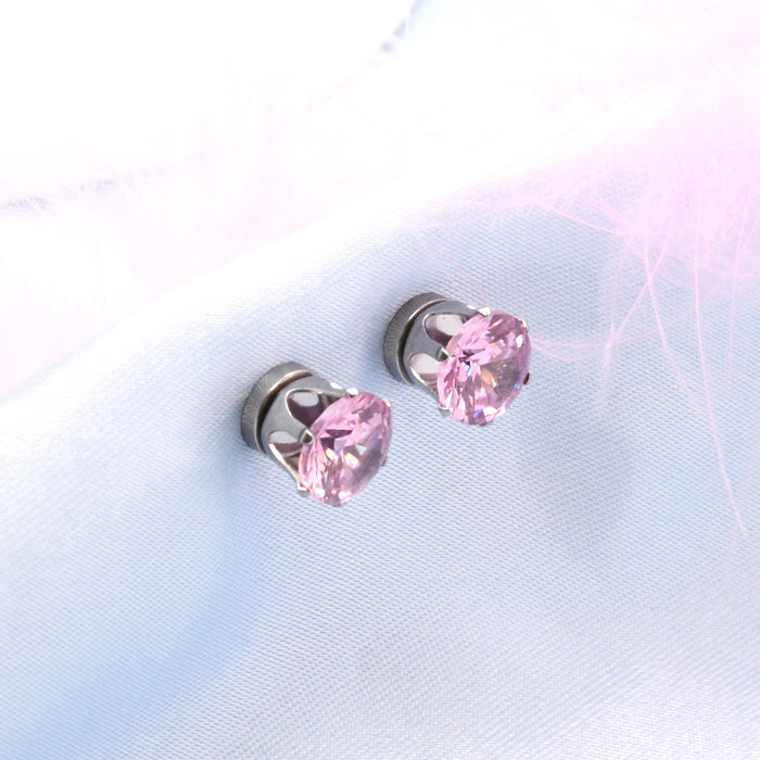 Wholesale Simple Mini Colorful Zircon Stainless Steel Ear Clip JDC-ES-ShuangN001