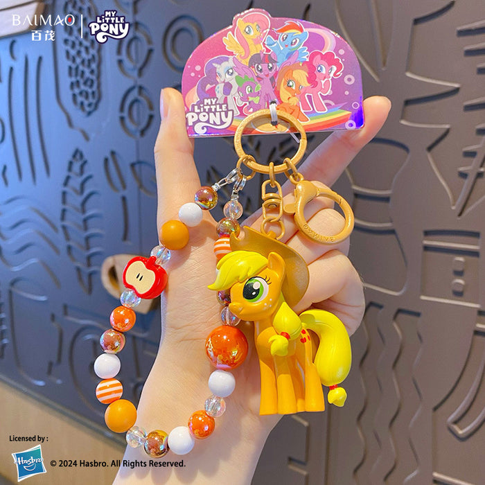 Wholesale Beaded keychain cute doll backpack pendant