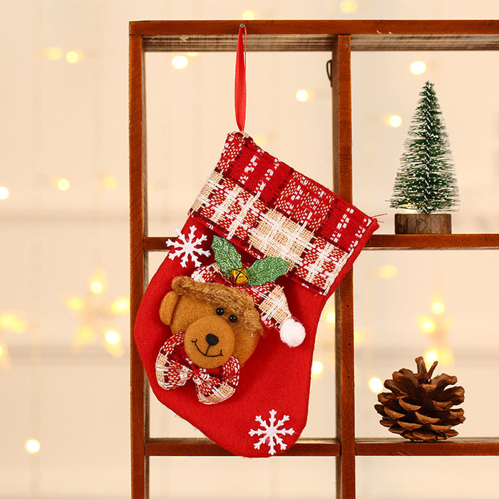 Wholesale Christmas stocking gift bags,  Christmas scene window display pendants,  Christmas decorations,  children' s candy bags