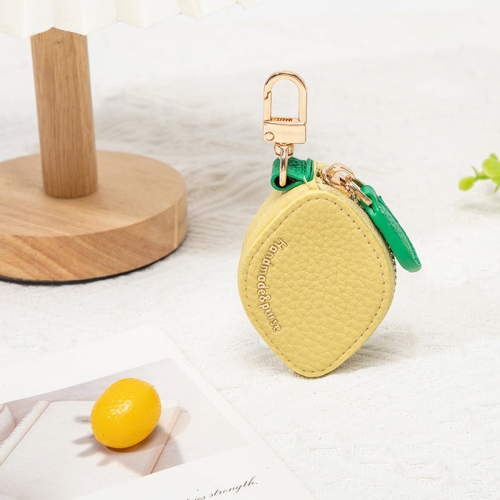 Wholesale Fruit Pendant Lemon Shaped Coin Purse Bag