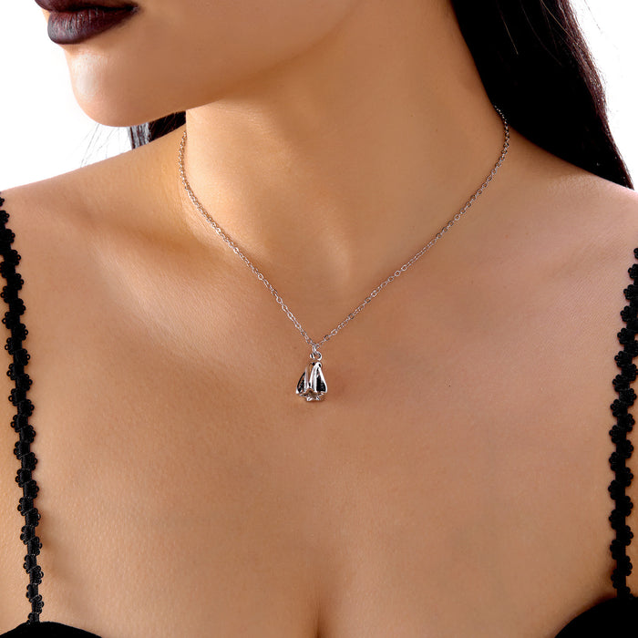 Wholesale  bleeding heart necklace and earrings set all-match ghost  jewelry
